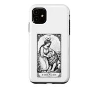 Custodia per iPhone 11 Carta dei Tarocchi Vintage Zodiaco Leone Strega Celeste Astrologia