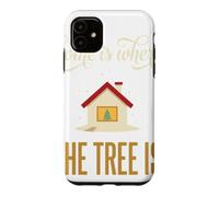 Custodia per iPhone 11 Casa è dove l'albero è Natale