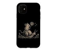 Custodia per iPhone 11 Cavalcando il topo Lumaca Foresta Fauna Selvat