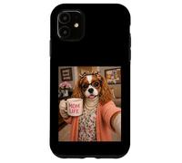 Custodia per iPhone 11 Cavalier King Charles Spaniel Selfie Umorismo Mamma Mamma Amore