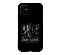 Custodia per iPhone 11 Cavaliere medievale gotico scuro dell'ordine del silenzio