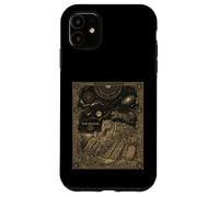 Custodia per iPhone 11 Celeste Jaguar Costellazione Tarocchi Carta Luna Giungla