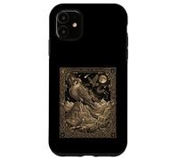 Custodia per iPhone 11 Celestial Falcon Tarocchi Carta Costellazione Astronomia Montagna