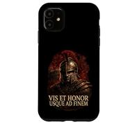 Custodia per iPhone 11 Centurione Romano con Elmo Mlitare Arte Legioni Roma