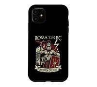 Custodia per iPhone 11 Centurione Romano con Elmo Mlitare Arte Legioni Roma