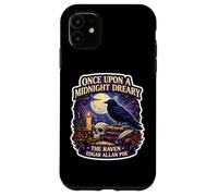 Custodia per iPhone 11 C'era una volta una mezzanotte Dreary The Raven Edgar Allan Poe Fan