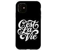 Custodia per iPhone 11 C'est La Vie - Script di filosofia della vita con citazione francese