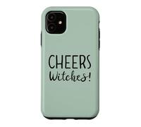 Custodia per iPhone 11 Cheers Witches Womens Funny Witch Halloween Drinking Witchy