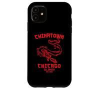 Custodia per iPhone 11 Chicago Chinatown Illinois Cinese Americano Loop South Side