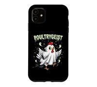 Custodia per iPhone 11 Chicken Ghost Poultrygeist Halloween Costume Farmer