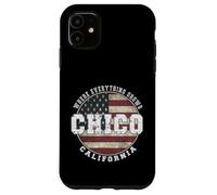 Custodia per iPhone 11 Chico California, Vintage bandiera americana