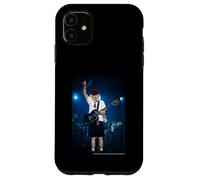 Custodia per iPhone 11 Chitarra dal vivo AC DC Rock Solo Stage Energy High Voltage