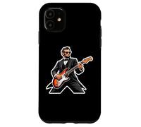 Custodia per iPhone 11 Chitarra Rockin President American Independence Day USA Cool