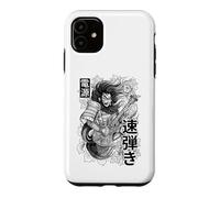 Custodia per iPhone 11 Chitarrista Samurai Chitarra Elettrica Heavy Metal Music