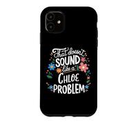Custodia per iPhone 11 Chloe Personalized Cute Flower Girls Chloe Name