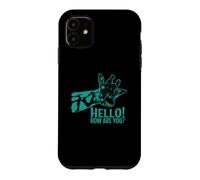 Custodia per iPhone 11 Ciao Come stai? Giraffa esotico Animale