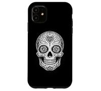 Custodia per iPhone 11 Cinco de mayo giorno dei morti cranio occhi rosa