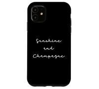 Custodia per iPhone 11 Citation Champagne Humour Sunshine and Champagne