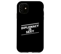 Custodia per iPhone 11 Citazione di I Hate War Dire no alla guerra contro la guerra La diplomazia è sexy