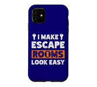Custodia per iPhone 11 Citazione Exit Room I Make Escape Rooms Look Easy Group Game