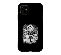 Custodia per iPhone 11 Citazione Marcel Proust Time Remembers Everything