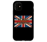 Custodia per iPhone 11 Citazione Union Jack We Shall Never Surrender Churchill