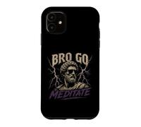 Custodia per iPhone 11 Citazioni sullo stoicismo di Bro Go Meditate Marcus Aurelio