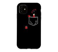 Custodia per iPhone 11 Coccinella in tasca Love Ladybugs