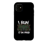 Custodia per iPhone 11 Coder DevOps I Run It On Prod Hacker Skull