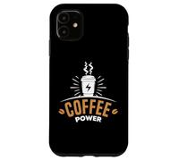 Custodia per iPhone 11 Coffee Powers Funny Cafeine Baristas Coffee Lover