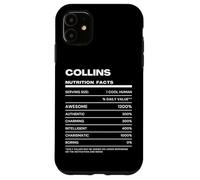 Custodia per iPhone 11 Collins Dichiarazione Nutrizionale Nome Divertente