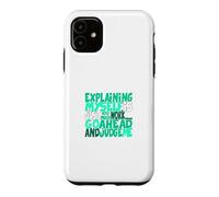 Custodia per iPhone 11 Colore acqua verde chiaro Go Ahead, Judge Me Teal Aqua Graphic