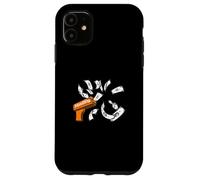 Custodia per iPhone 11 Colore arancione Hustling 'till It Rains Orange Graphic