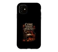 Custodia per iPhone 11 Come Thou Fount Inno Cristiano Foglie d'Autunno