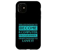 Custodia per iPhone 11 Computer Pun Technology Umorismo Amore Programmatore di computer