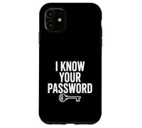 Custodia per iPhone 11 Conosco la tua password Divertente Geek Gamer