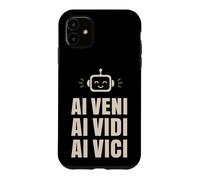 Custodia per iPhone 11 Conquistatore tecnico robot AI Veni Vidi Vici