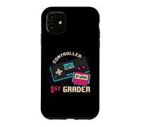 Custodia per iPhone 11 Controller Class 1st Grader First Grade Retro Gamer Kid