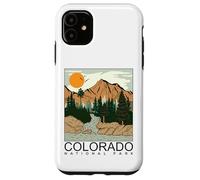 Custodia per iPhone 11 Cool Colorado the Rocky Mountains Illustration Graphic