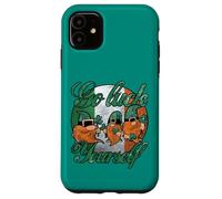 Custodia per iPhone 11 Cool Green Gnomes Go Luck Yourself Shamrock St Patricks Day