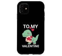 Custodia per iPhone 11 Cool Little Dino con Lover Letter Gift To My Valentine Day