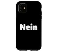 Custodia per iPhone 11 Cool Nope Citazione Una parola per chi dice no o no in tedesco