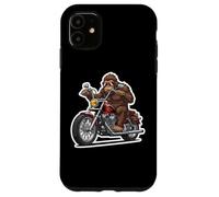 Custodia per iPhone 11 Cool Sasquatch Riding Classic Moto Big Foot