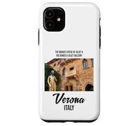 Custodia per iPhone 11 Cool Verona Italy The Romeo & Juliet Illustration Graphic
