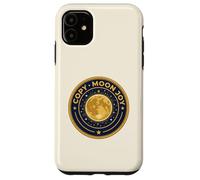 Custodia per iPhone 11 Copia Luna Gioia Retro Vintage Giallo Luna Piena Spazio Lunare 1