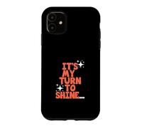 Custodia per iPhone 11 Corallo Color My Turn To Shine Grafica Corallo