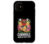 Custodia per iPhone 11 Cornhole dove il mio obiettivo è la vera celebrazione