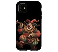 Custodia per iPhone 11 Costume da Joker medievale per clown che canta e balla