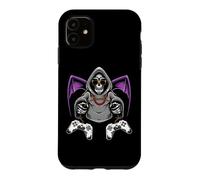 Custodia per iPhone 11 Costume da scheletro da giocatore di Halloween