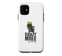 Custodia per iPhone 11 Crazy Mole Lady Animal Tumulo